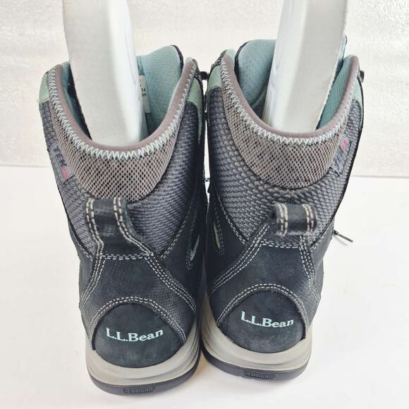 L.L.Bean Womens 7M TEK2.5 Insulated Waterproof Hiking Boots Black PrimaLoft 400g - Picture 4 of 12